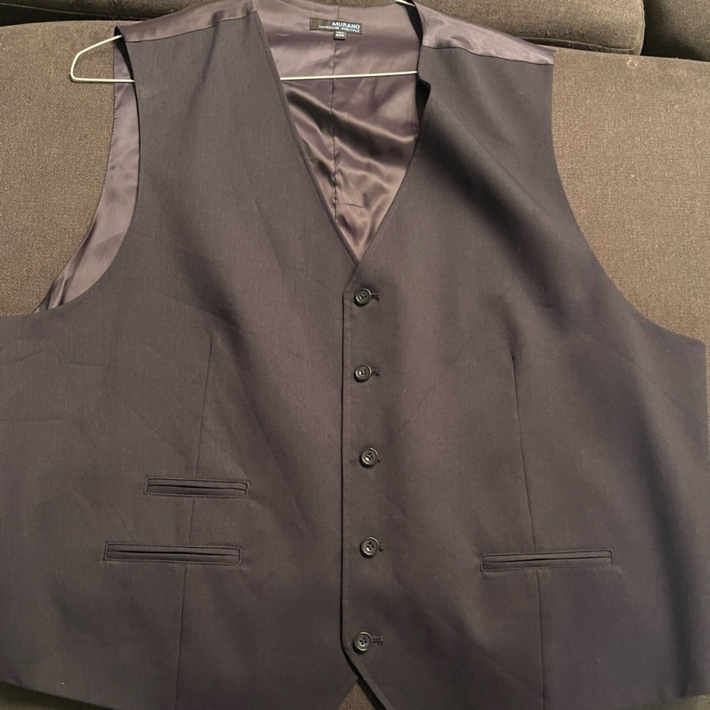 Pronto UOMO Platinum Modern Big&Tall Wardrobe Essentials Suit Separates Vest